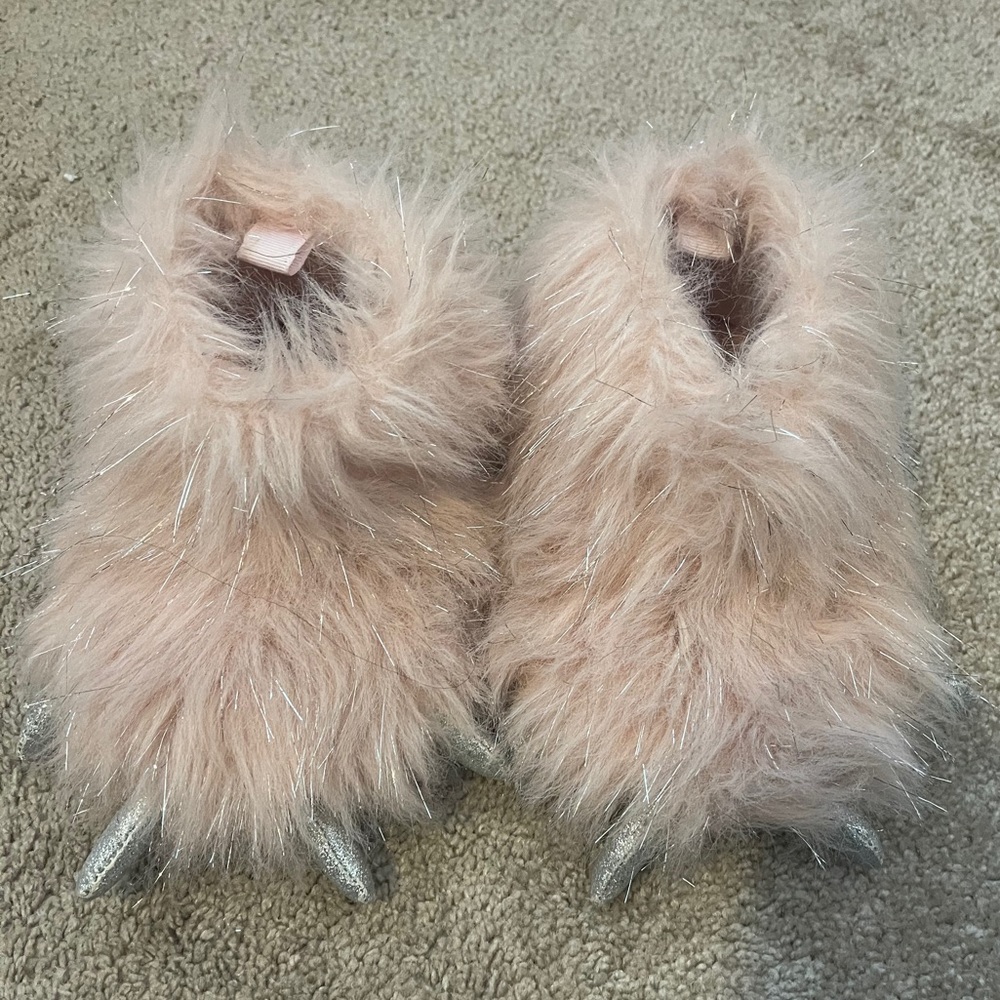 Crewcuts Children’s Slippers -Pink w/sliver